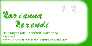 marianna merendi business card